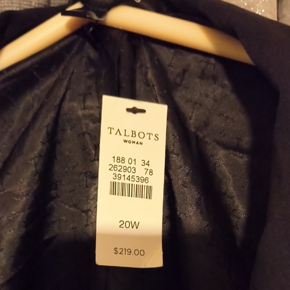 Talbots Black Classic Blazer Sport Coat - Picture 2 of 6